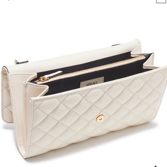 Versace Medusa Quilted Leather Clutch